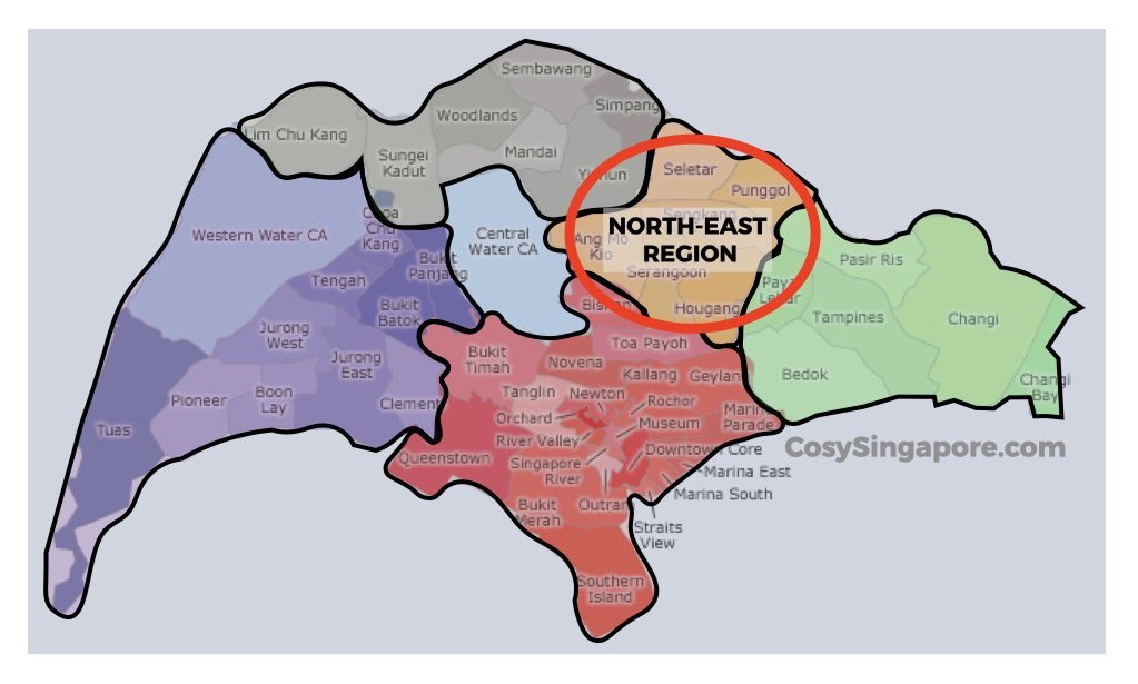 north east singapore regional maps